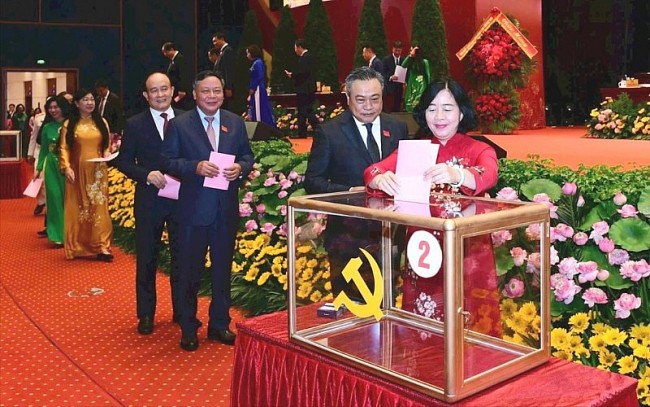 Bầu Ban Chấp hành Đảng bộ thành phố Hà Nội khóa XVIII, nhiệm kỳ 2025-2030