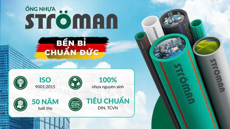 Ströman - Sản phẩm nội địa đã tiệm cận chuẩn mực Đức, đáp ứng được các tiêu chuẩn khắt khe như DIN, ISO và TCVN Ströman - Sản phẩm nội địa đã tiệm cận chuẩn mực Đức, đáp ứng được các tiêu chuẩn khắt khe như DIN, ISO và TCVN