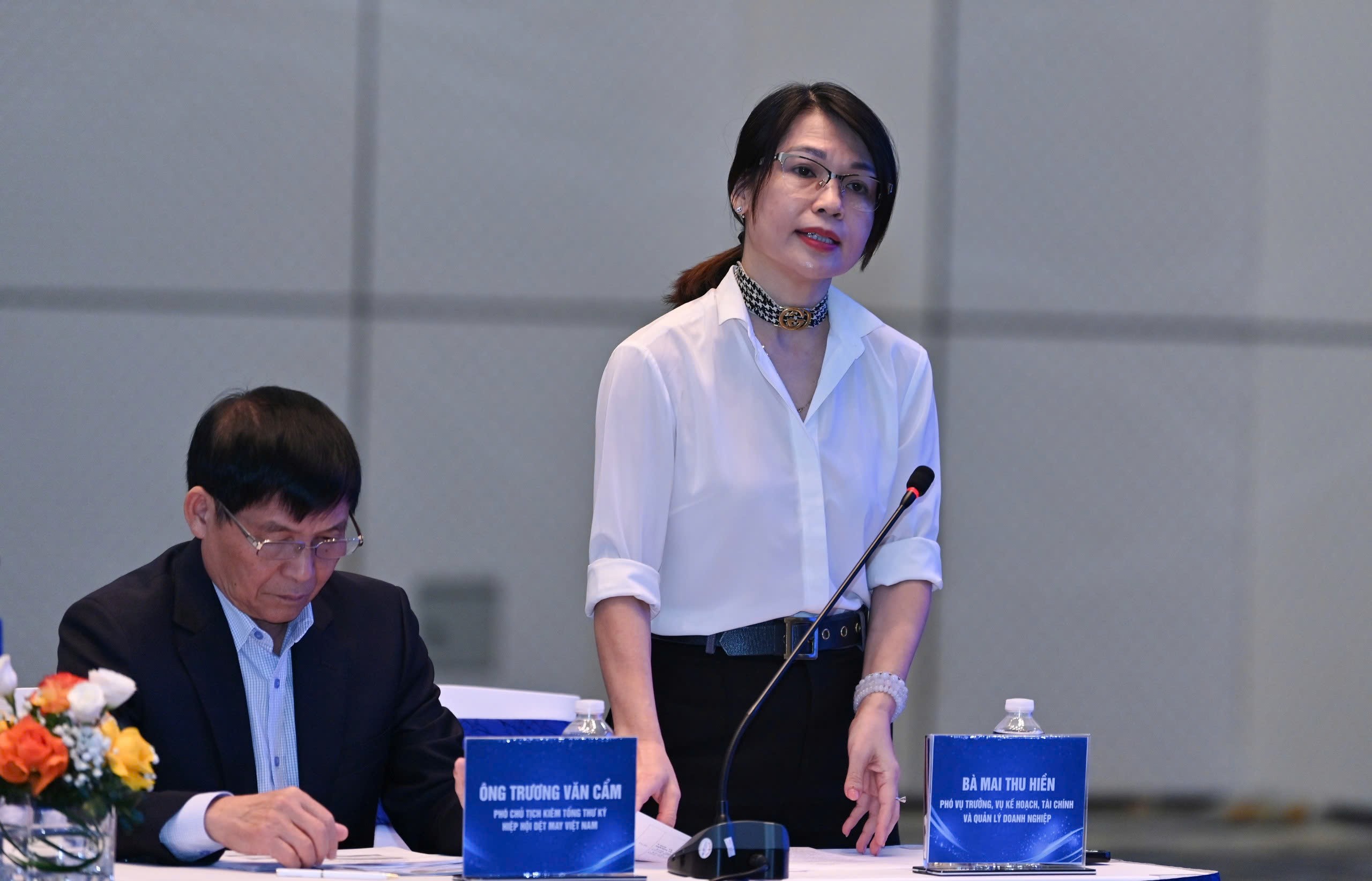 Bà Mai Thị Thu Hiền, Phó Vụ trưởng Vụ Kế hoạch, Tài chính và Quản lý doanh nghiệp (Bộ Công Thương). (Ảnh: BTC)