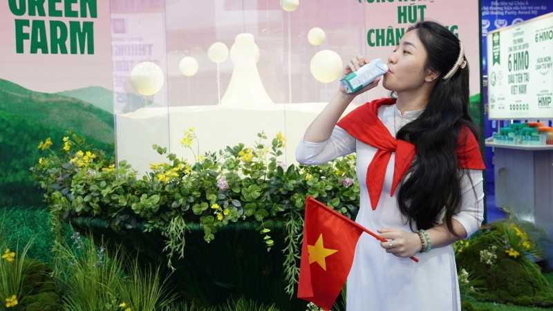 Ảnh 2A hoặc Ảnh 2B: Vinamilk Green Farm Cao Đạm là dòng sản phẩm tiêu biểu cho chiến lược phát triển sản phẩm hướng đến tương lai của Vinamilk (Ảnh: Minh Anh).