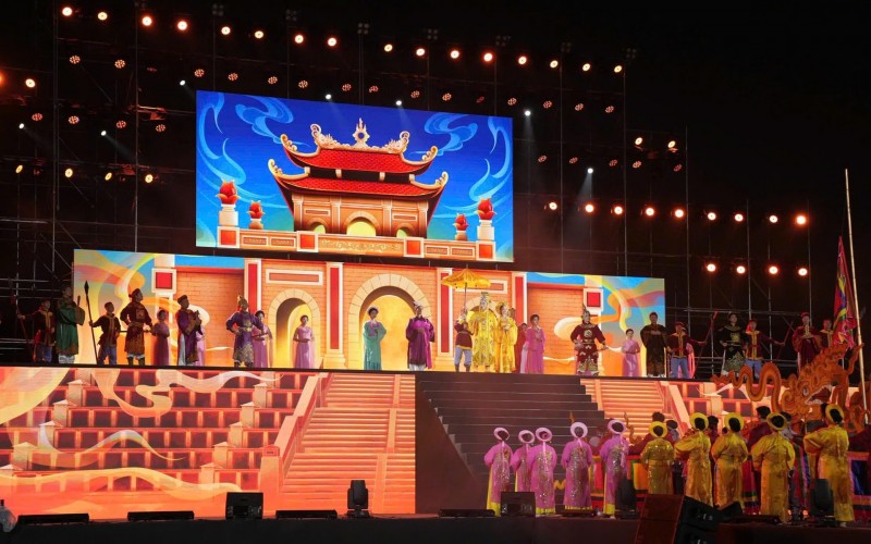 Tiết mục nghệ thuật đặc sắc tại chương trình Festival Thăng Long - Hà Nội: Kết nối di sản, lan tỏa tinh hoa ngàn năm