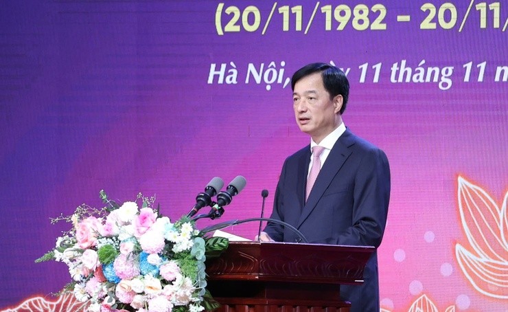 Bí thư Thành ủy Hà Nội Nguyễn Duy Ngọc phát biểu tại lễ tuyên dương. (Ảnh: T.L) Bí thư Thành ủy Hà Nội Nguyễn Duy Ngọc phát biểu tại lễ tuyên dương. (Ảnh: T.L)