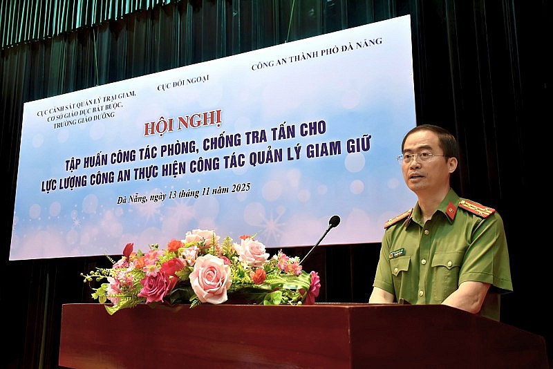 Hội nghị tập huấn cho lực lượng công an thực hiện công tác quản lý giam giữ tại Đà Nẵng