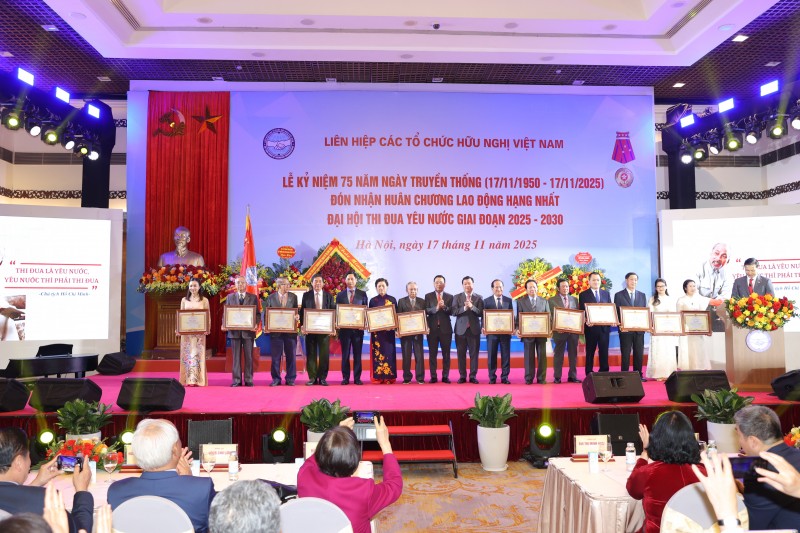 Liên hiệp các tổ chức hữu nghị Việt Nam kỷ niệm 75 năm Ngày Truyền thống và Đại hội Thi đua yêu nước giai đoạn 2025 - 2030 Liên hiệp các tổ chức hữu nghị Việt Nam kỷ niệm 75 năm Ngày Truyền thống và Đại hội Thi đua yêu nước giai đoạn 2025 - 2030