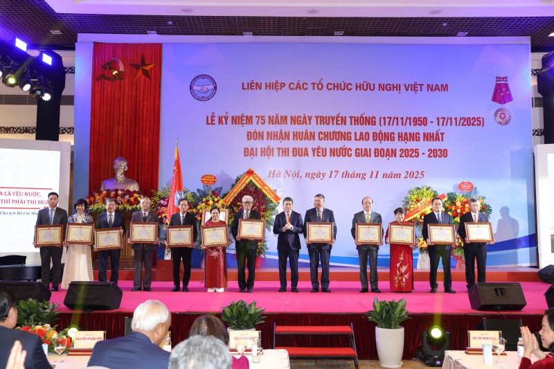 Liên hiệp các tổ chức hữu nghị Việt Nam kỷ niệm 75 năm Ngày Truyền thống và Đại hội Thi đua yêu nước giai đoạn 2025 - 2030 Liên hiệp các tổ chức hữu nghị Việt Nam kỷ niệm 75 năm Ngày Truyền thống và Đại hội Thi đua yêu nước giai đoạn 2025 - 2030