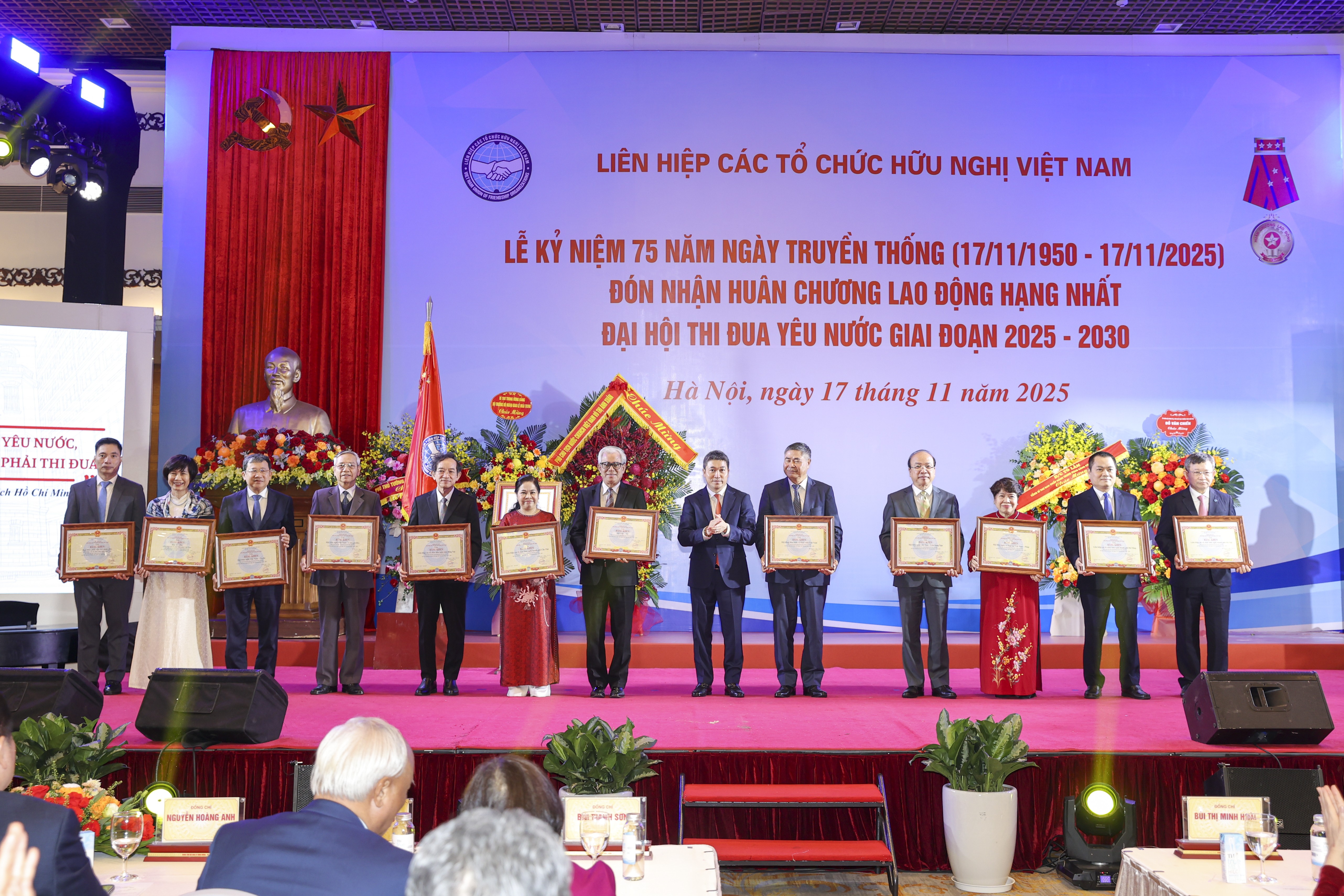 Liên hiệp các tổ chức hữu nghị Việt Nam kỷ niệm 75 năm Ngày Truyền thống và Đại hội Thi đua yêu nước giai đoạn 2025 - 2030 Liên hiệp các tổ chức hữu nghị Việt Nam kỷ niệm 75 năm Ngày Truyền thống và Đại hội Thi đua yêu nước giai đoạn 2025 - 2030