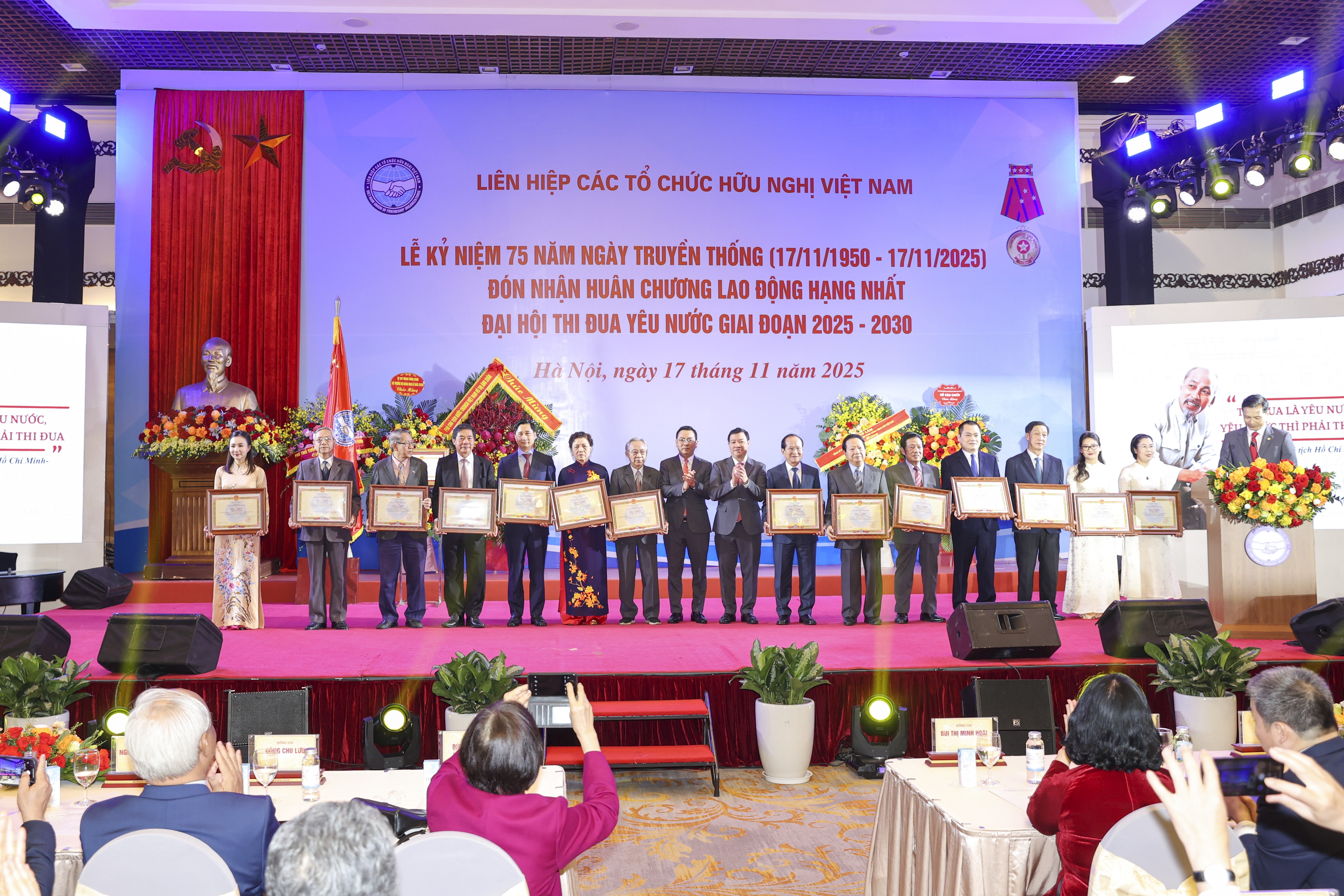 Liên hiệp các tổ chức hữu nghị Việt Nam kỷ niệm 75 năm Ngày Truyền thống và Đại hội Thi đua yêu nước giai đoạn 2025 - 2030 Liên hiệp các tổ chức hữu nghị Việt Nam kỷ niệm 75 năm Ngày Truyền thống và Đại hội Thi đua yêu nước giai đoạn 2025 - 2030