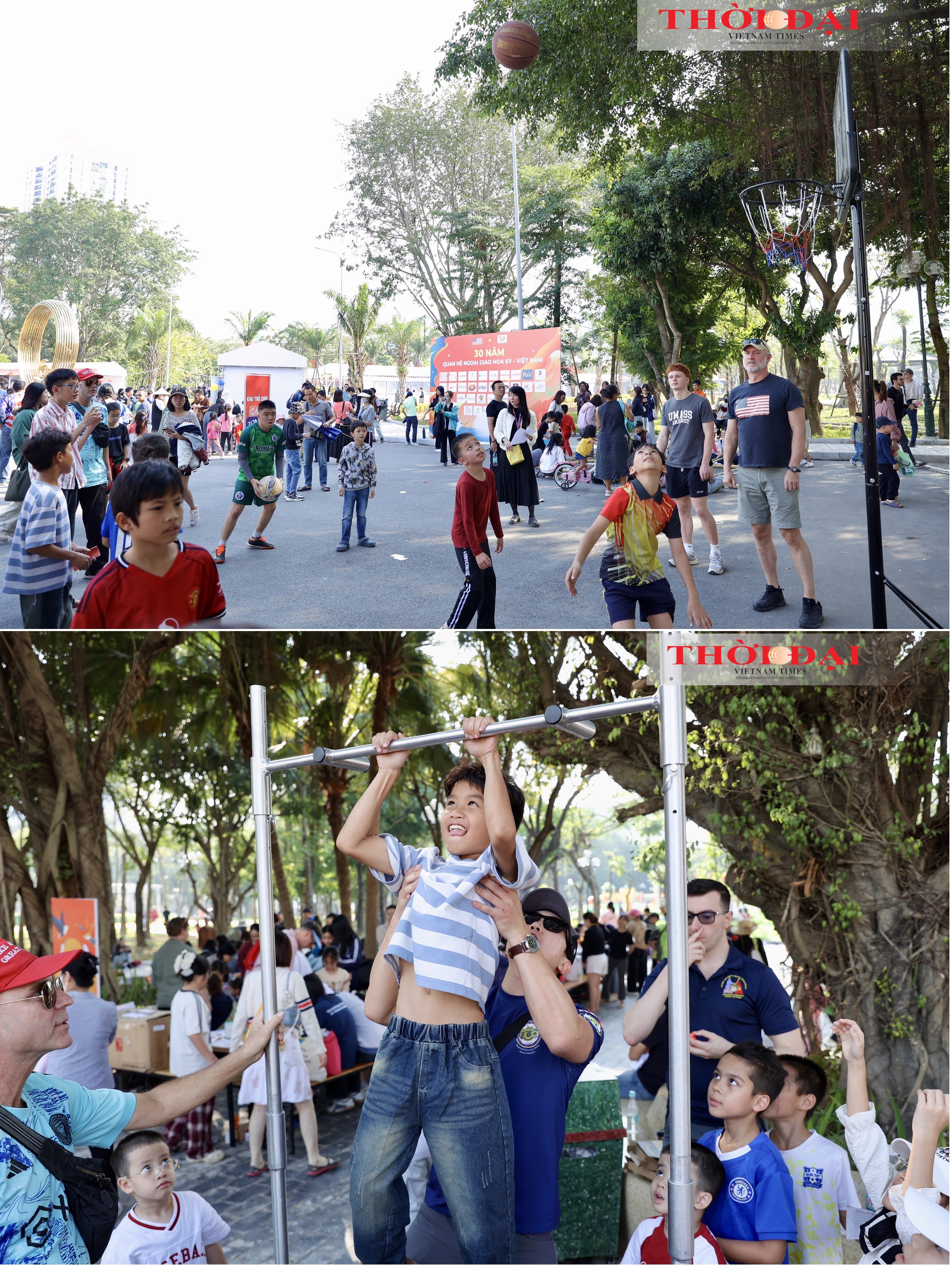 [Ảnh] Sắc màu hữu nghị Việt Nam - Hoa Kỳ giữa lòng Hà Nội