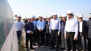 bi thu thanh uy nguyen duy ngoc kiem tra tien do du an duong vanh dai 4 vung thu do