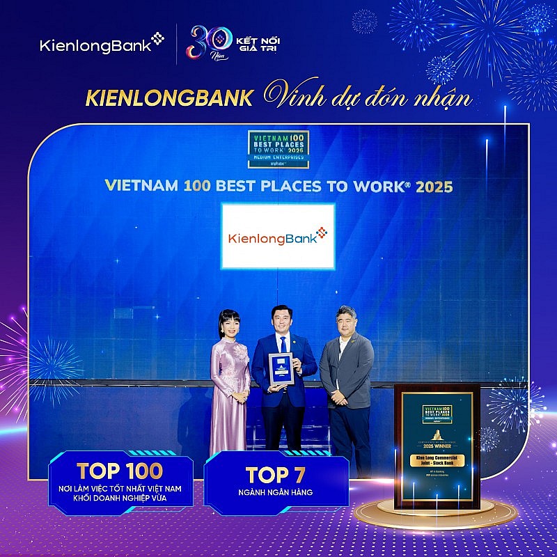 KienlongBank được vinh danh là “Nơi làm việc tốt nhất Việt Nam 2025”