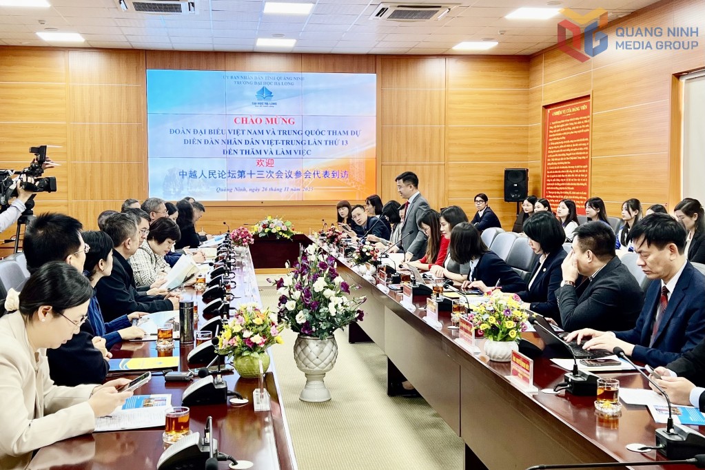 Cơ hội hợp t&aacute;c về gi&aacute;o dục giữa Đại học Hạ Long v&agrave; c&aacute;c trường đại học Trung Quốc