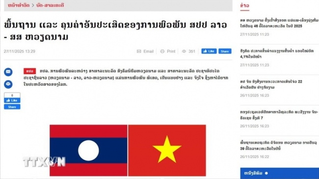 Di sản lịch sử và giá trị thiêng liêng của quan đặc biệt hệ Việt Nam-Lào