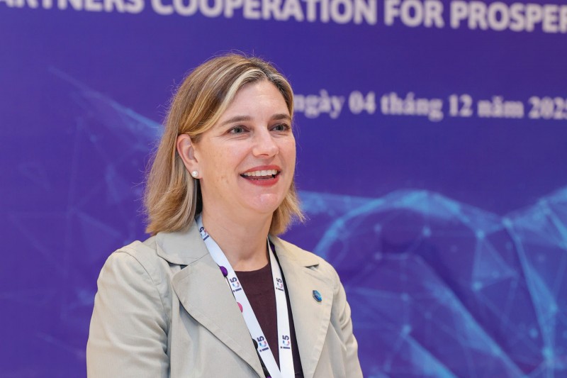 Bà Christie Getman, Giám đốc Quốc gia tổ chức Phát triển Hà Lan (SNV) tại Việt Nam