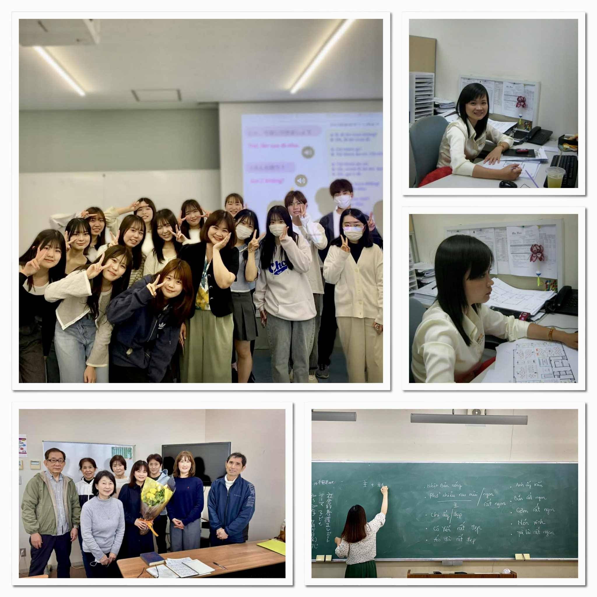 Lớp học tiếng Việt do ThS Phạm Phi Hải Yến đứng lớp