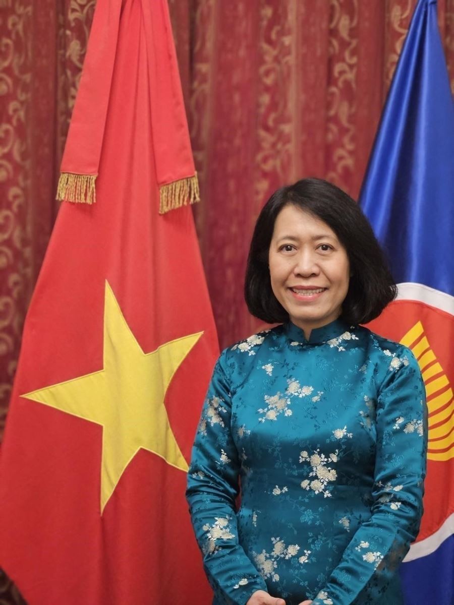 Đại sứ Việt Nam tại Argentina, kiêm nhiệm Paraguay và Uruguay, Ngô Minh Nguyệt. Ảnh: TTXVN phát Đại sứ Việt Nam tại Argentina, kiêm nhiệm Paraguay và Uruguay, Ngô Minh Nguyệt. Ảnh: TTXVN phát