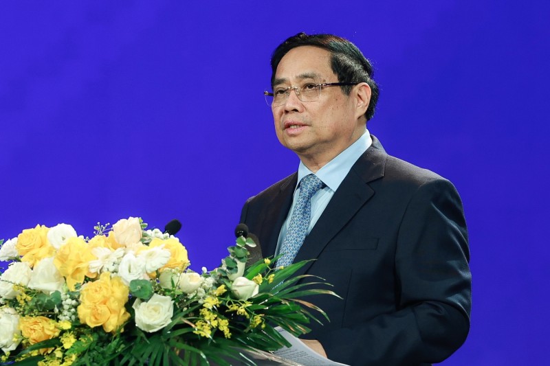 Thủ tướng Chính phủ Phạm Minh Chính phát biểu chỉ đạo. (Ảnh: Hoài Nam/Vietnam+) Thủ tướng Chính phủ Phạm Minh Chính phát biểu chỉ đạo. (Ảnh: Hoài Nam/Vietnam+)