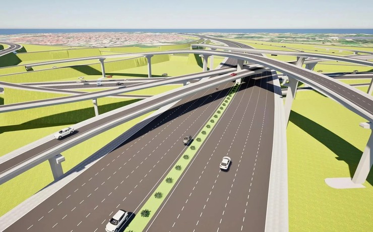 Phối cảnh dự án đầu tư xây dựng tuyến đường kết nối sân bay Gia Bình với Thủ đô Hà Nội. (Ảnh: Sở VHTT Hà Nội) Phối cảnh dự án đầu tư xây dựng tuyến đường kết nối sân bay Gia Bình với Thủ đô Hà Nội. (Ảnh: Sở VHTT Hà Nội)