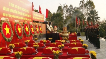 dong nai truy dieu an tang hai cot liet si hy sinh tai campuchia tai nghia trang liet si binh phuoc