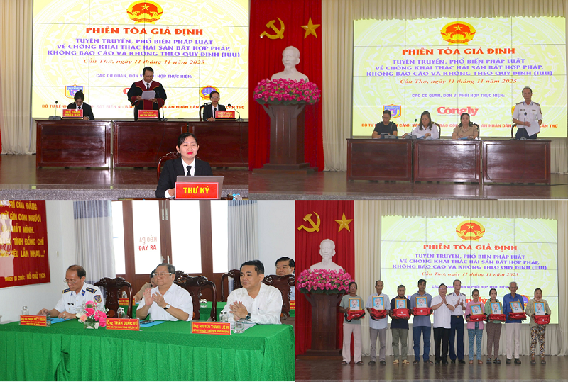 Thông qua hình thức phiên tòa giả định, các quy định pháp luật về phòng, chống khai thác IUU được truyền tải trực quan, sinh động, giúp ngư dân hiểu rõ trách nhiệm pháp lý trong hoạt động khai thác thủy sản, hướng tới phát triển nghề cá bền vững, có trách nhiệm.