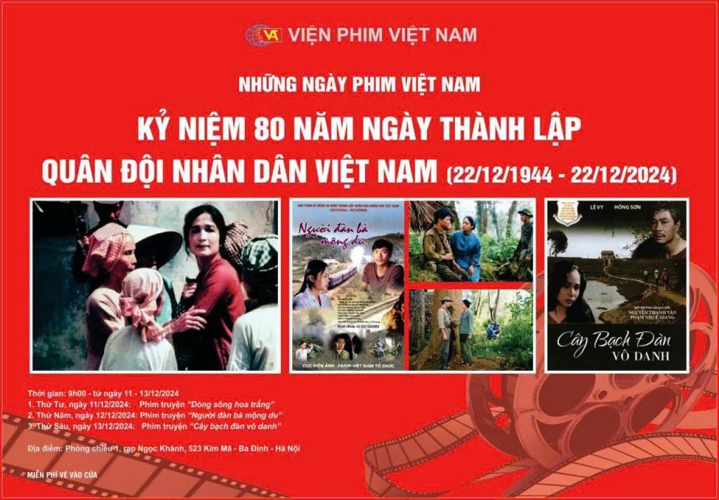 Lan tỏa giá trị điện ảnh cách mạng nhân kỷ niệm 81 năm Ngày thành lập Quân đội Nhân dân Việt Nam