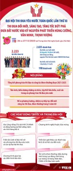 [Infographic] Đại hội Thi đua yêu nước toàn quốc lần thứ XI