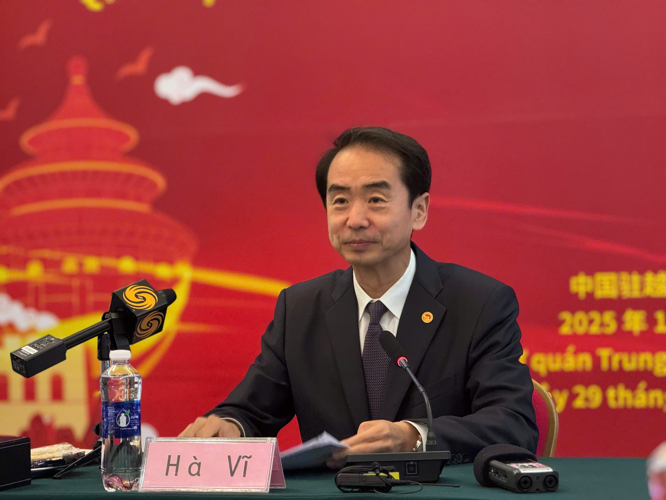 Đại sứ Trung Quốc tại Việt Nam Hà Vĩ. (Ảnh: Quảng An)