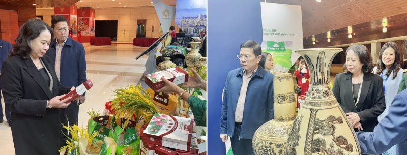 Phó Chủ tịch nước Võ Thị Ánh Xuân đến thăm khu trưng bày của Tập đoàn BRG và các Công ty Thành viên Phó Chủ tịch nước Võ Thị Ánh Xuân đến thăm khu trưng bày của Tập đoàn BRG và các Công ty Thành viên