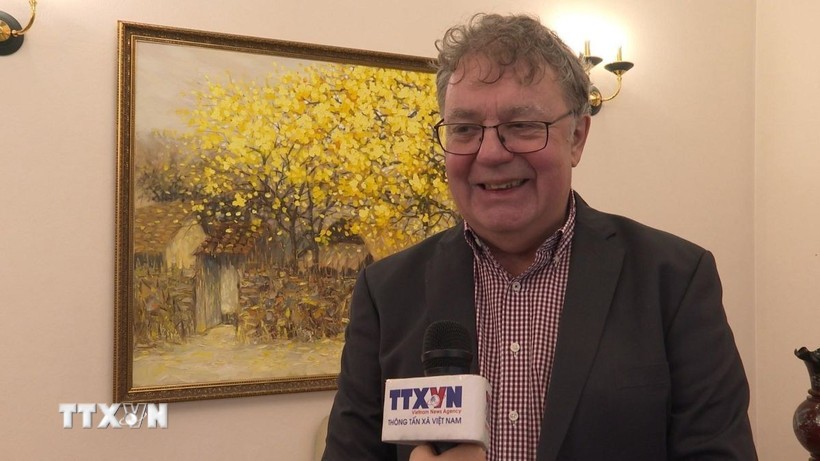 Chủ tịch Đảng Cộng sản Đức, ông Patrik Köbele. (Ảnh: TTXVN) Chủ tịch Đảng Cộng sản Đức, ông Patrik Köbele. (Ảnh: TTXVN)