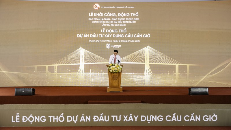 Chính thức động thổ hai dự án hạ tầng giao thông trọng điểm: Cầu Phú Mỹ 2 và cầu Cần Giờ