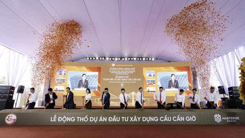 Chính thức động thổ hai dự án hạ tầng giao thông trọng điểm: Cầu Phú Mỹ 2 và cầu Cần Giờ