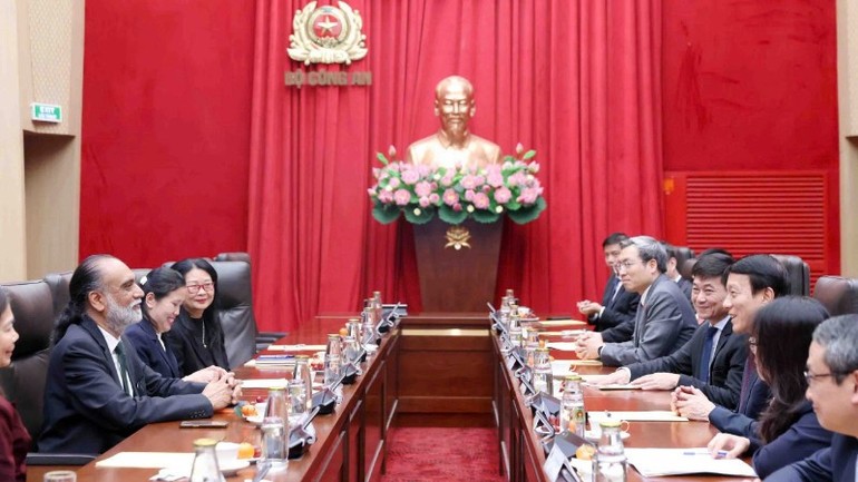 Quang cảnh buổi tiếp.