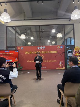 nguoi viet tai chungnam han quoc don tet co truyen chao mung dai hoi xiv cua dang