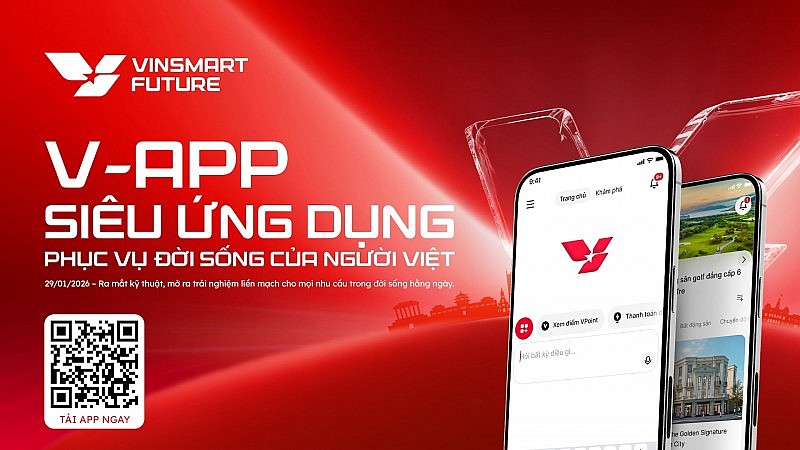 VinSmart Future ra mắt kỹ thuật phiên bản trải nghiệm sớm siêu ứng dụng “một chạm” V-App VinSmart Future ra mắt kỹ thuật phiên bản trải nghiệm sớm siêu ứng dụng “một chạm” V-App