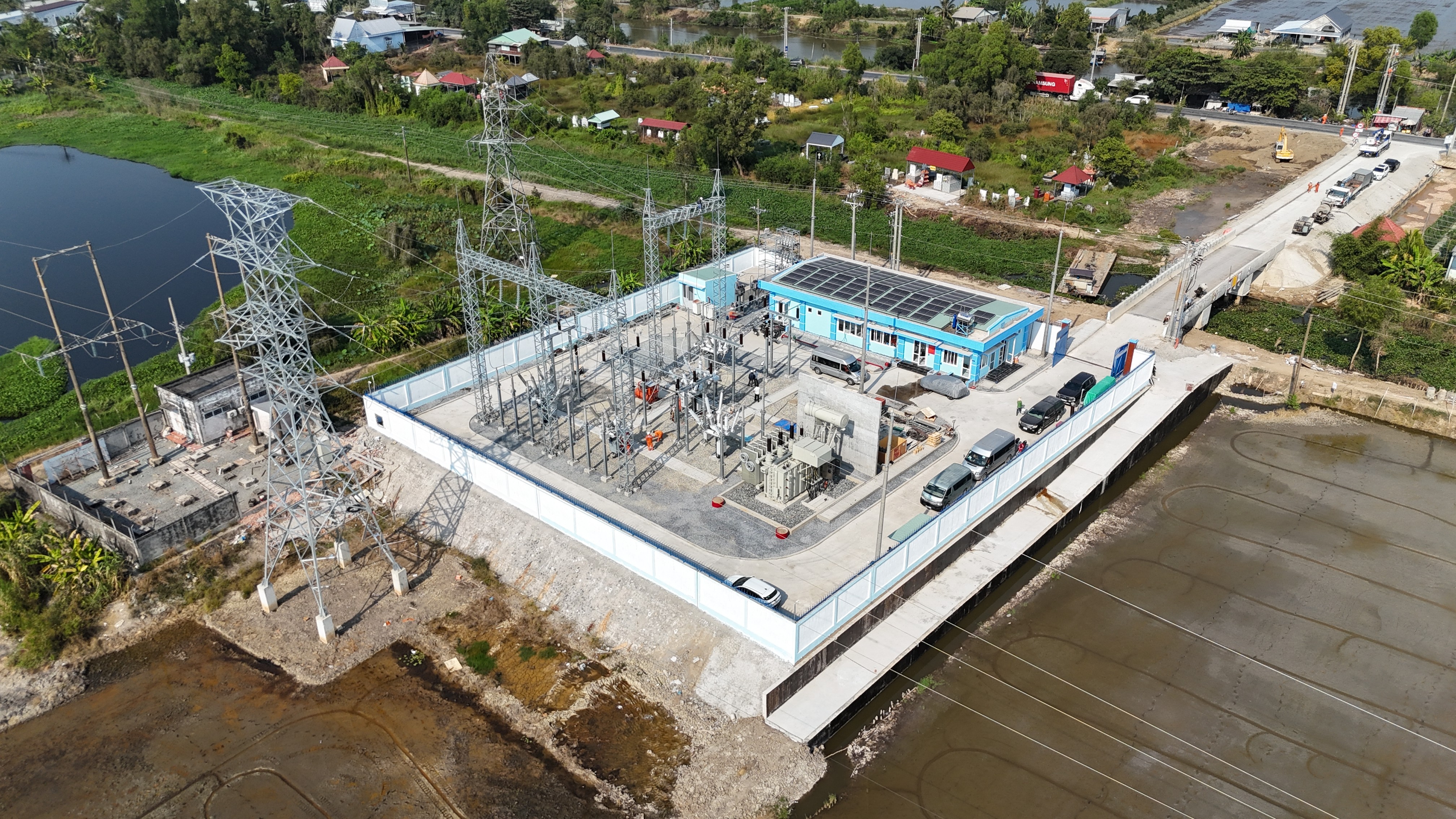 Công trình Trạm biến áp 110kV Tân Thạnh, tỉnh Tây Ninh sau khi hoàn thành