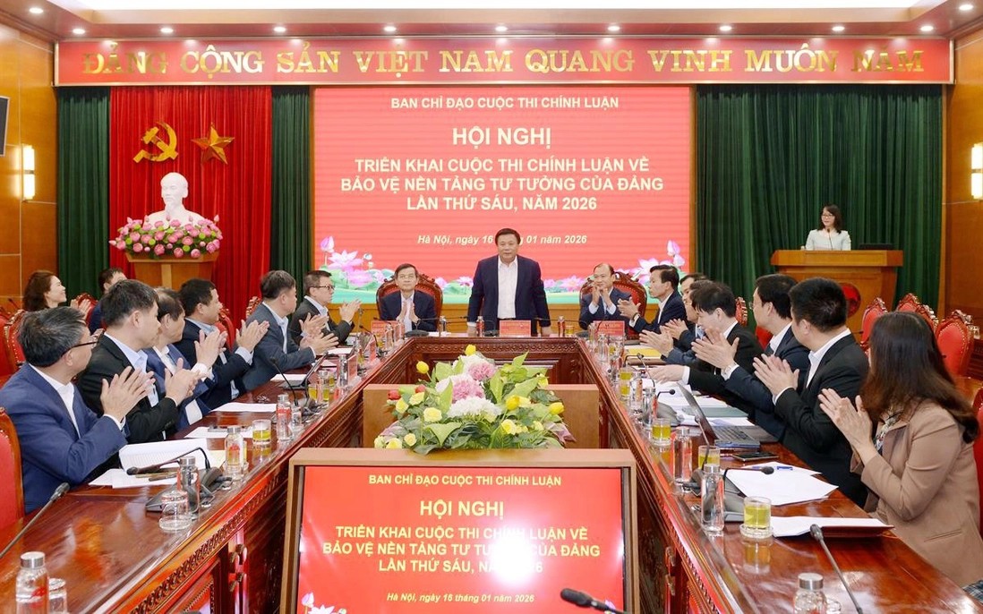 Hội nghị triển khai Cuộc thi chính luận về bảo vệ nền tảng tư tưởng của Đảng lần thứ Sáu, năm 2026