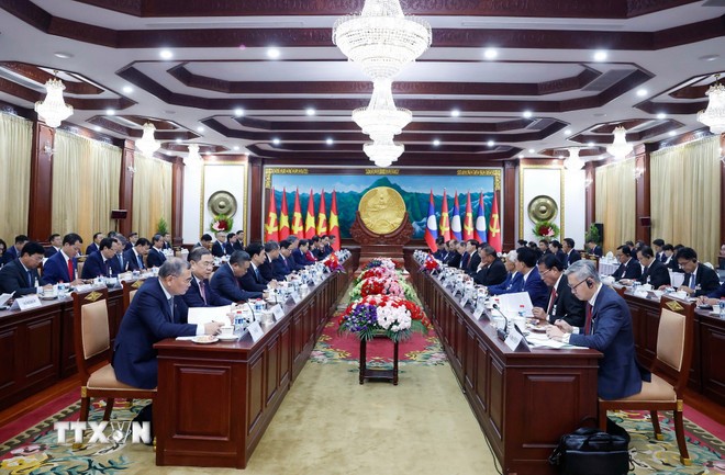 Tổng Bí thư Tô Lâm hội đàm với Tổng Bí thư, Chủ tịch nước Lào Thonglun Sisoulith