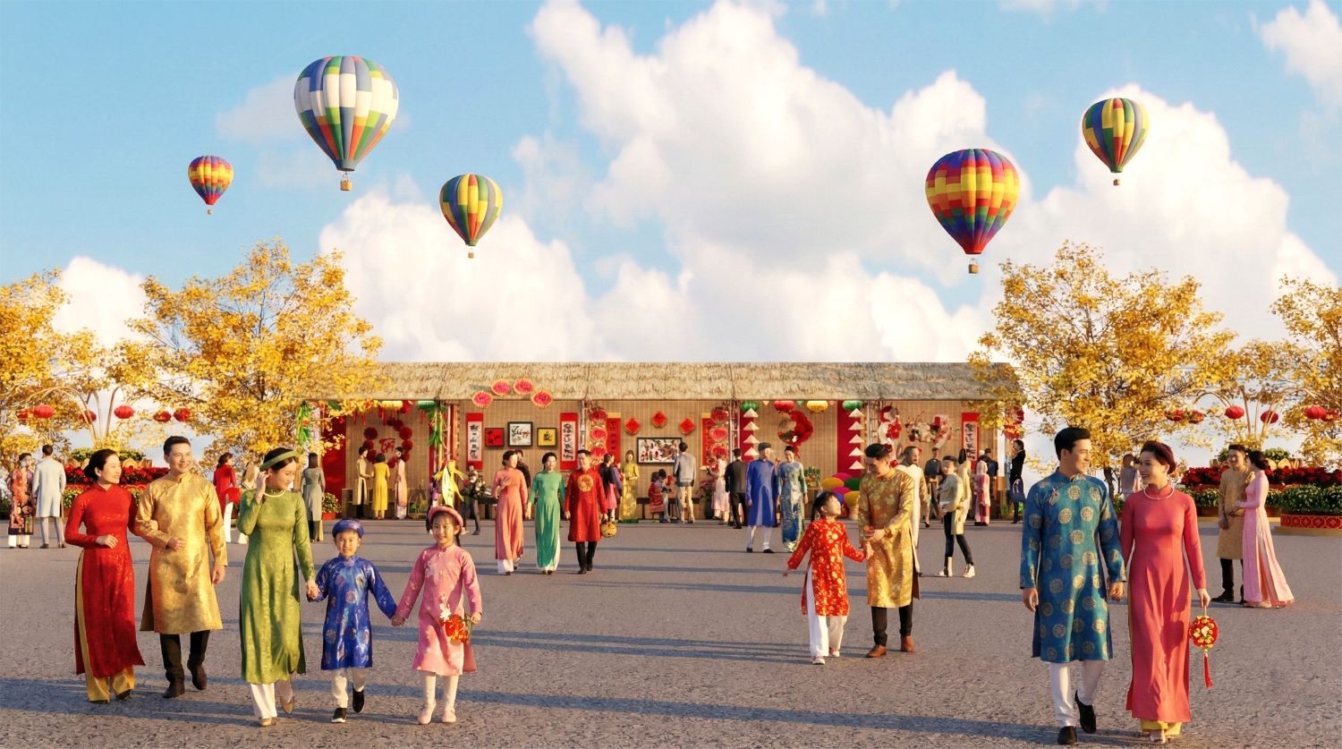 Đại tiệc trải nghiệm Tết đầy màu sắc đang chờ đón hàng chục nghìn du khách tại Vinhomes Green Paradise Cần Giờ