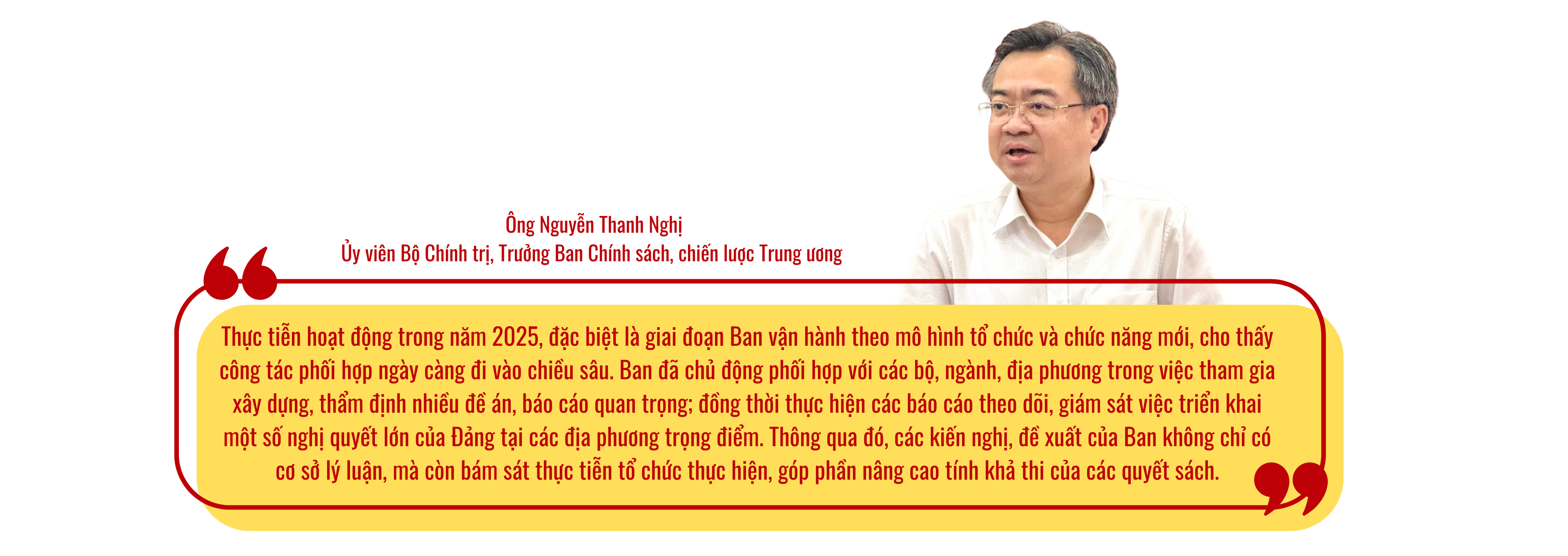 Ông Nguyễn Thanh Nghị: Những đóng góp của Ban sẽ có ý nghĩa quyết định trong việc thực hiện thắng lợi Nghị quyết Đại hội XIV