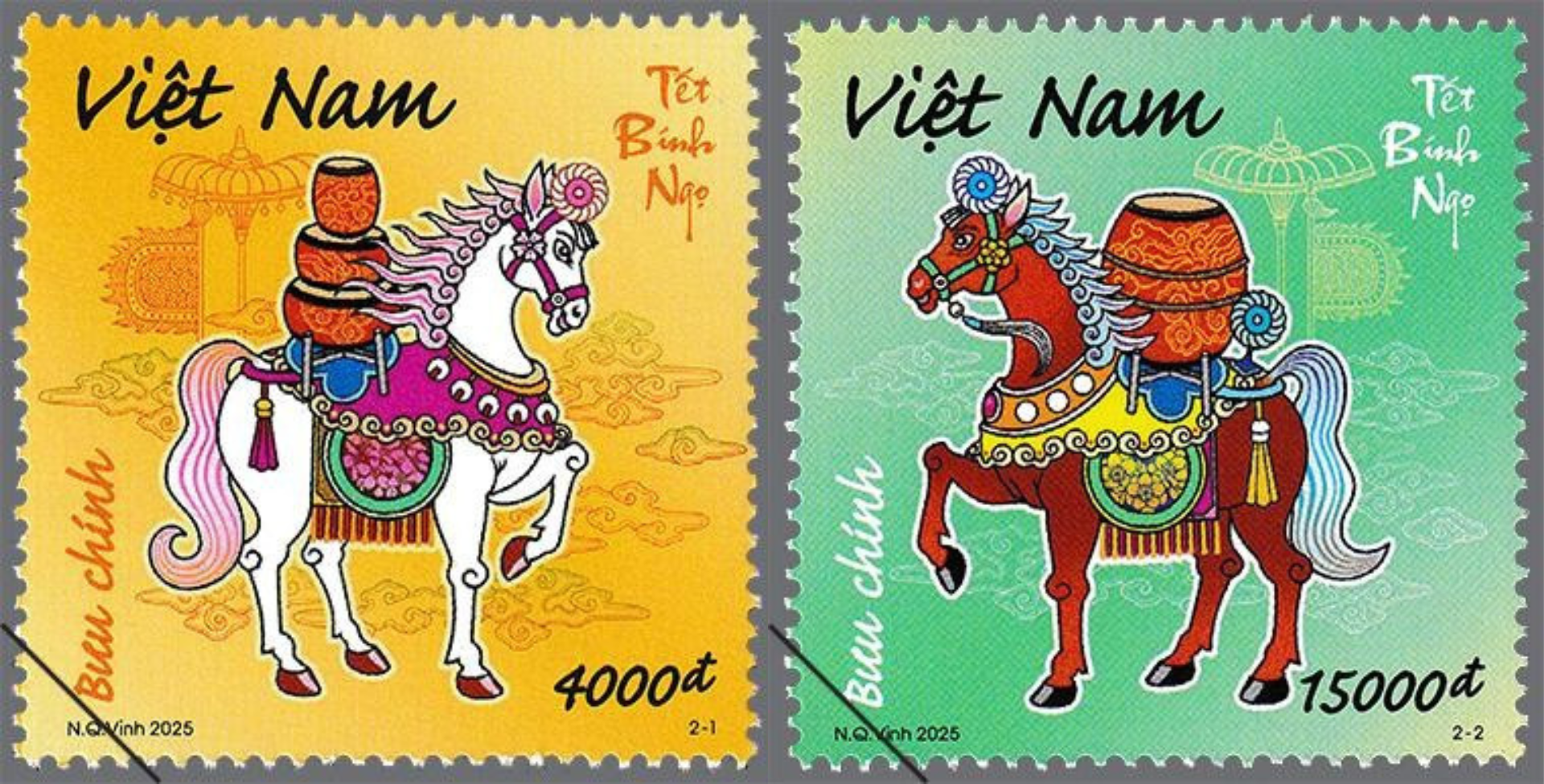 Bộ tem Tết Bính Ngọ 2026: Gửi gắm thông điệp “Mã đáo thành công”