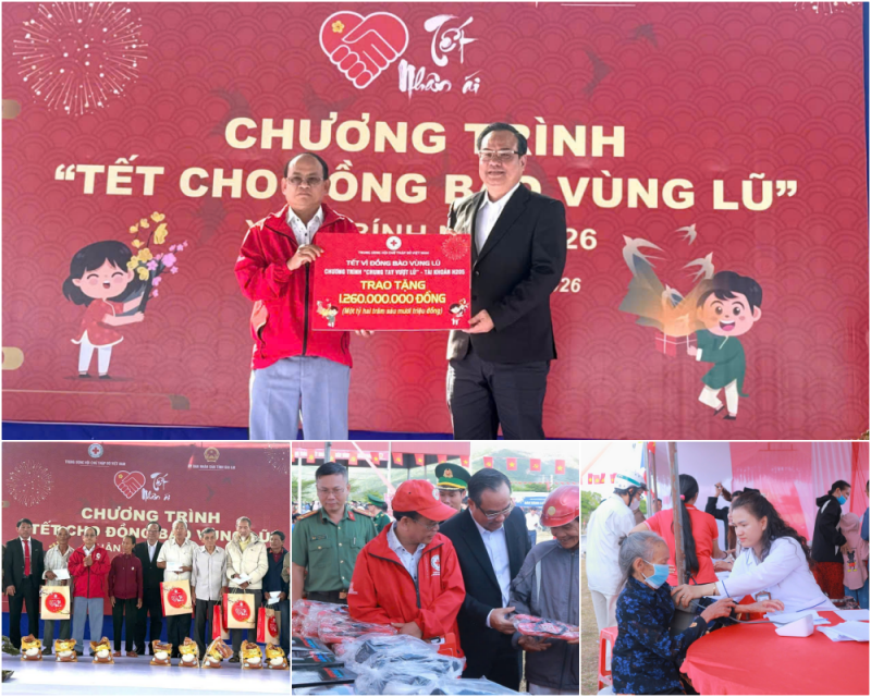 Tết vì đồng bào vùng lũ: yêu thương được lan tỏa tại Thái Nguyên, Huế, Gia Lai, Đắk Lắk