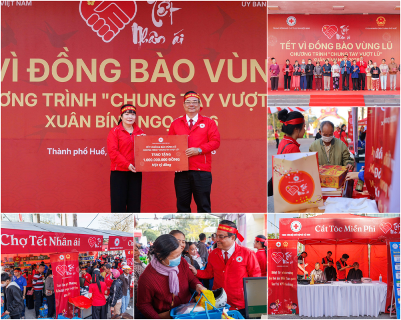 Tết vì đồng bào vùng lũ: yêu thương được lan tỏa tại Thái Nguyên, Huế, Gia Lai, Đắk Lắk