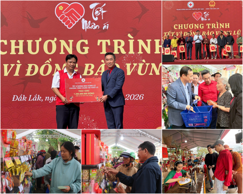 Tết vì đồng bào vùng lũ: yêu thương được lan tỏa tại Thái Nguyên, Huế, Gia Lai, Đắk Lắk