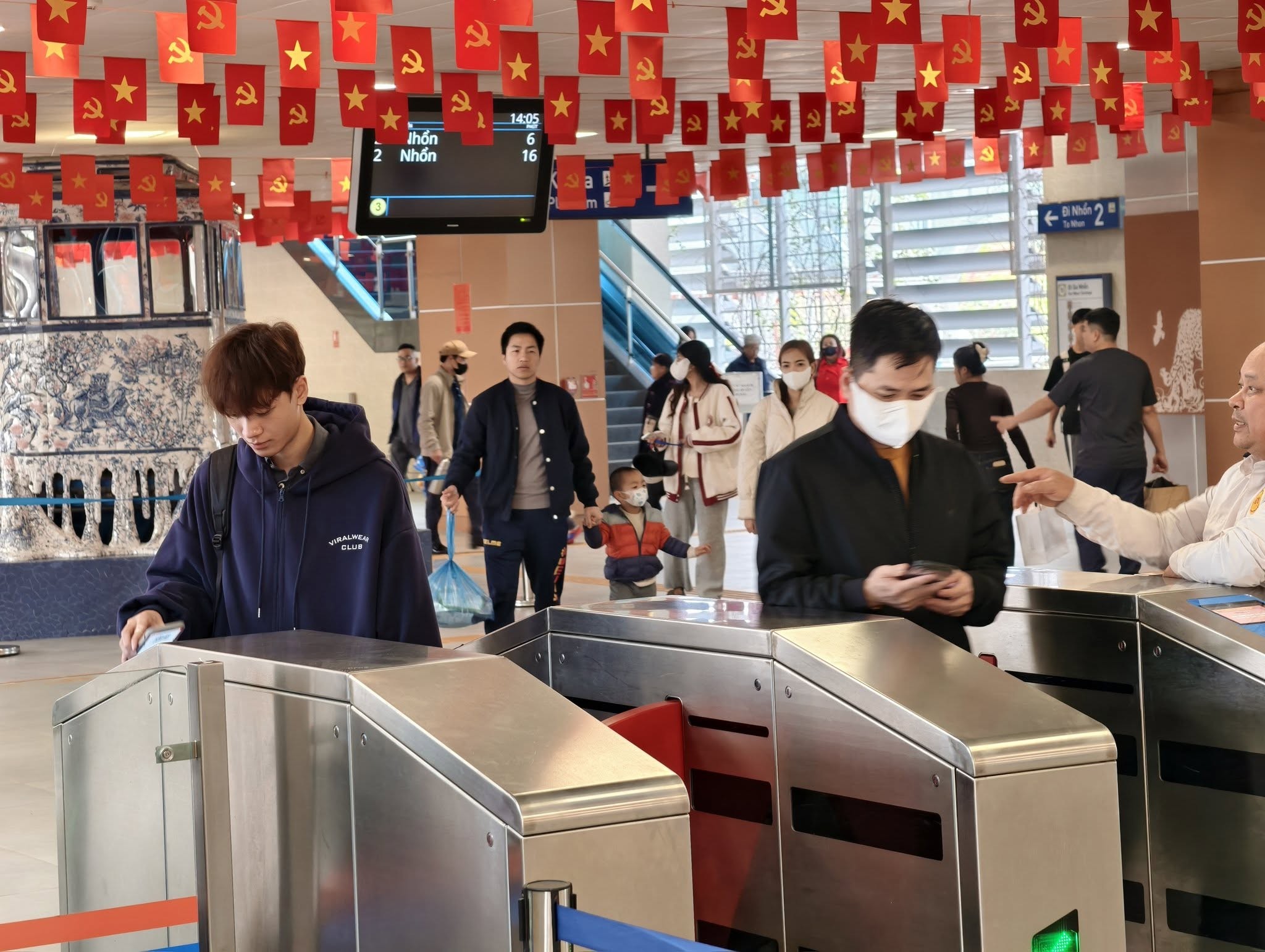 Miễn phí vé tàu Cát Linh-Hà Đông và Nhổn-Ga Hà Nội trong 9 ngày nghỉ Tết. (Ảnh minh họa: Hà Nội Metro)