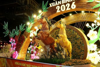 Cần Thơ khai mạc đường hoa nghệ thuật chủ đề “Tết sum vầy”