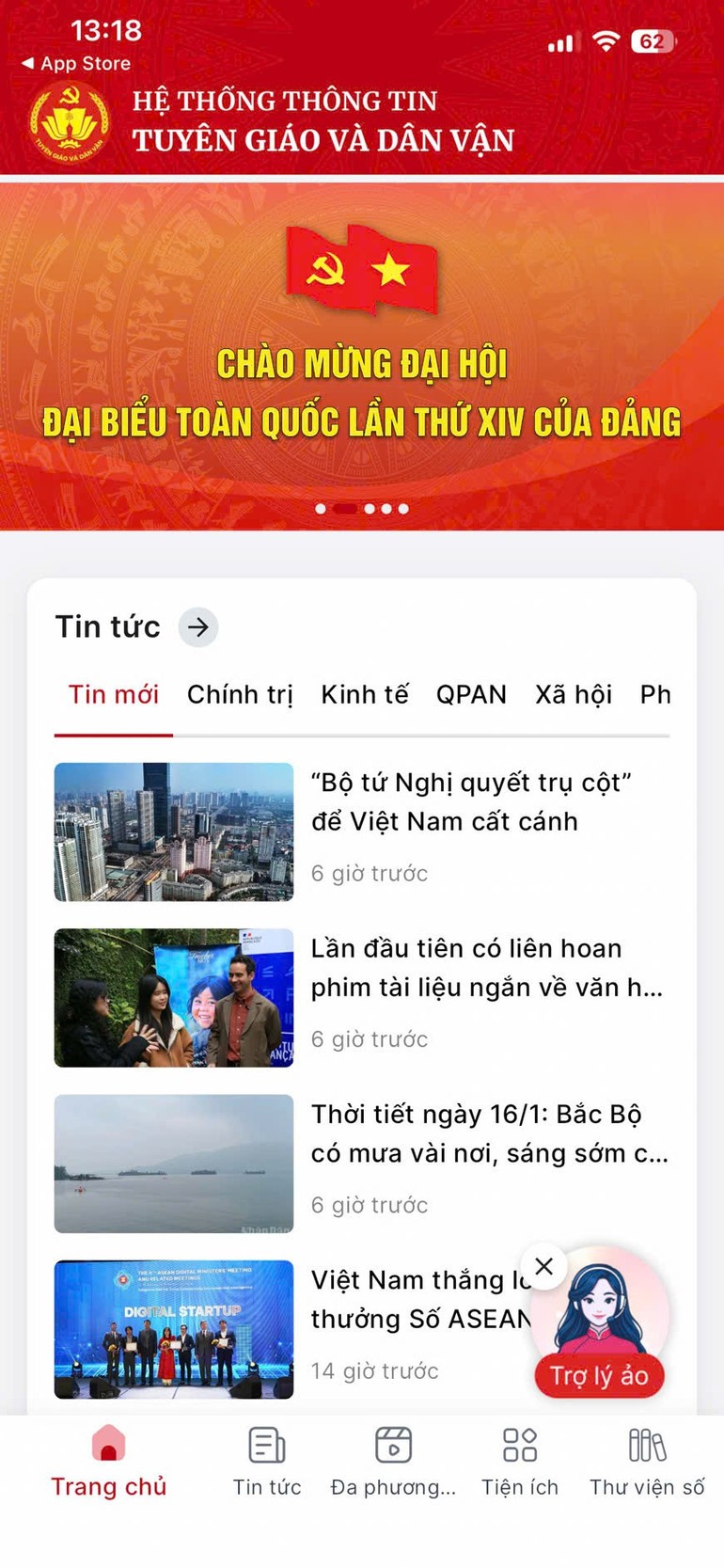 Ứng dụng Tuyên giáo và Dân vận: Nền tảng thông tin chính thống của Đảng trên không gian số