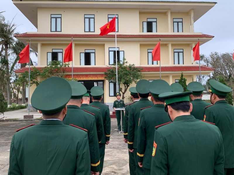Thiêng liêng Lễ chào cờ đầu năm mới tại các Đồn Biên phòng ở Nghệ An Thiêng liêng Lễ chào cờ đầu năm mới tại các Đồn Biên phòng ở Nghệ An