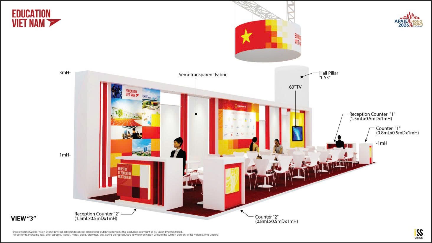 Thiết kế một gian triển lãm. Ảnh: VA