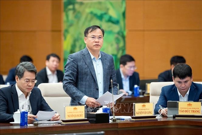 Thứ trưởng Bộ Công an Nguyễn Văn Long phát biểu. (Ảnh: TTXVN) Thứ trưởng Bộ Công an Nguyễn Văn Long phát biểu. (Ảnh: TTXVN)