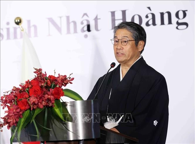 Đại sứ Đặc mệnh Toàn quyền Nhật Bản tại Việt Nam Ito Naoki phát biểu tại buổi lễ. Ảnh: An Đăng/TTXVN Đại sứ Đặc mệnh Toàn quyền Nhật Bản tại Việt Nam Ito Naoki phát biểu tại buổi lễ. Ảnh: An Đăng/TTXVN