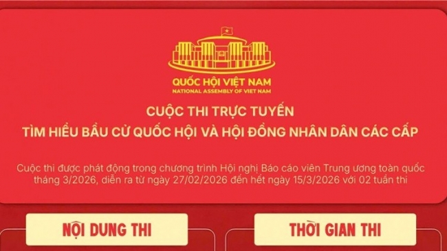 Thi trực tuyến tìm hiểu bầu cử Quốc hội và Hội đồng nhân dân các cấp